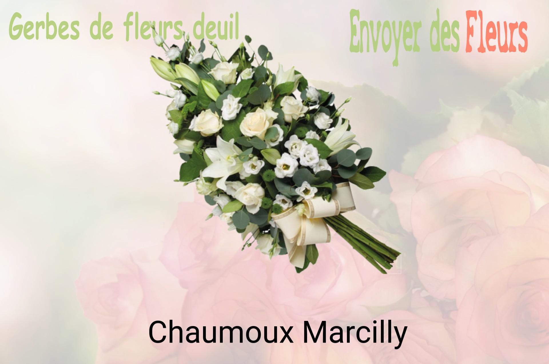 Gerbe de fleurs de deuil livrée à Chaumoux-Marcilly